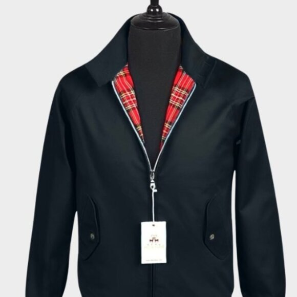 Black harrington real Hoxton jacket - Picture 1 of 2